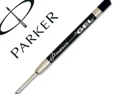 Recharge parker jotter gel ball pointe moyenne noir