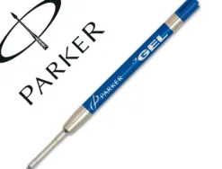 Recharge parker jotter gel ball pointe moyenne bleu