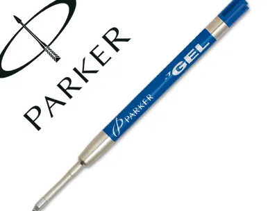 Recharge parker jotter gel ball pointe moyenne bleu