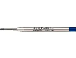 Recharge parker stylo-bille métal largeur moyenne coloris bleu