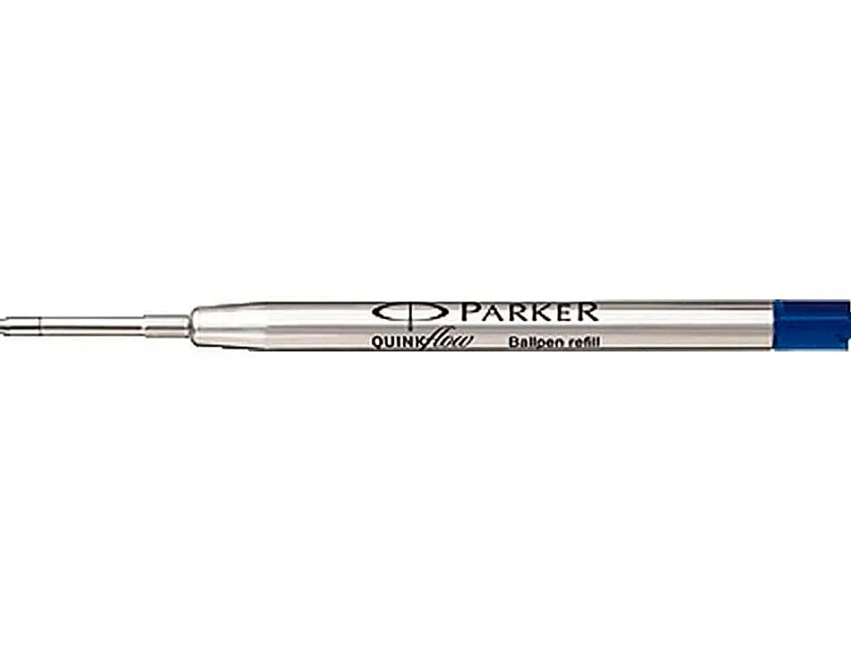Recharge parker stylo-bille métal largeur moyenne coloris bleu