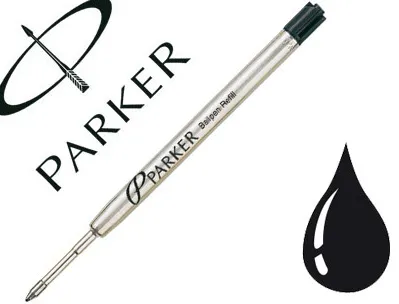 Recharge parker stylo-bille métal pointe large coloris noir