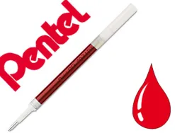 Recharge pentel roller encre gel energel bl57/bl77/bl107 largeur moyenne coloris rouge