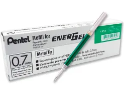 Recharge pentel roller encre gel energel bl57/bl107/bl77 largeur moyenne coloris vert