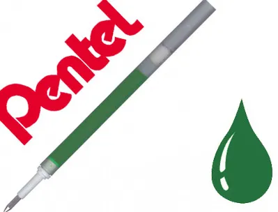 Recharge pentel roller encre gel energel bl57/bl107/bl77 largeur moyenne coloris vert