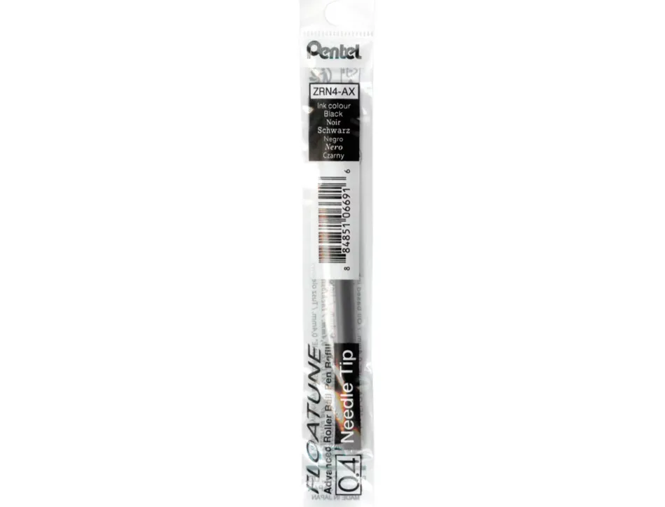 Recharge pentel roller floatune retractable encre noire