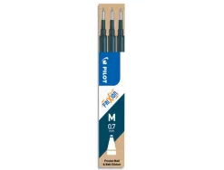 Recharge pilot frixion ball pointe moyenne coloris bleu nuit set 3 unites