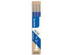 Recharge pilot frixion ball largeur fine coloris bleu set de 3 unités