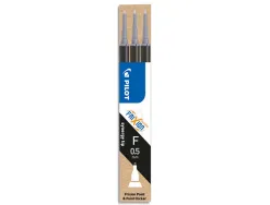 Recharge pilot frixion ball largeur fine coloris noir set de 3 unités