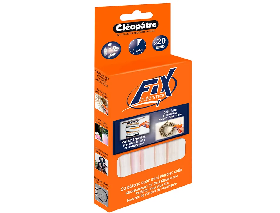 Recharge pistolet à colle cléopâtre pack 20 unités