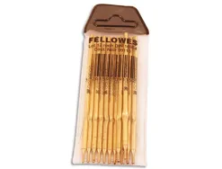 Recharge pour stylo bille sur socle fellowes pointe fine coloris noir