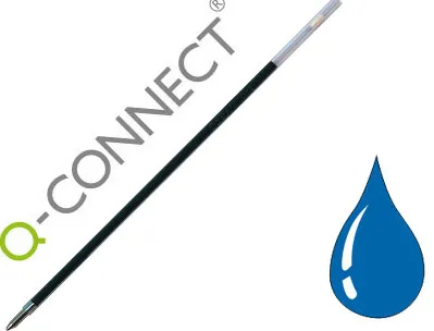 Recharge q-connect stylo-bille sur socle largeur moyenne coloris bleu