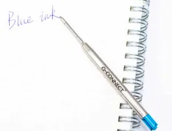 Recharge q-connect universellestylo-bille type parker largeur moyenne coloris bleu