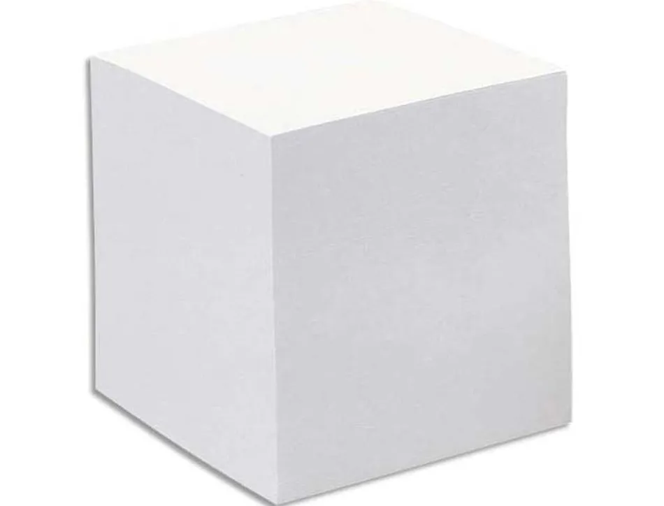 Recharge quo vadis bloc cube plexiglass boîte distributrice 590f 80g coloris blanc 914000