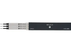 Recharge roller belius pointe 0,7mm encre coloris noire boite 3 unites