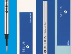 Recharge roller belius pointe 0,7mm encre coloris bleue boite 3 unites