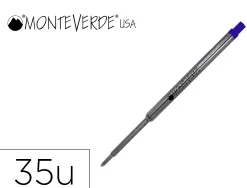 Recharge roller monteverde cross f pointe moyenne coloris bleu tube 35 unites