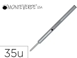 Recharge roller monteverde cross f pointe moyenne coloris noir tube 35 unites