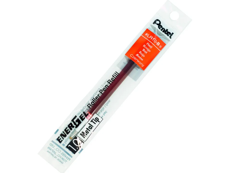 Recharge roller pentel bl80 coloris rouge