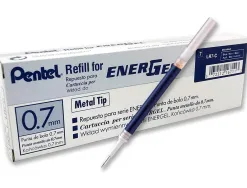 Recharge roller pentel encre gel bl77 bl107 encre fluide douce lumineuse pointe moyenne sechage rapide violet