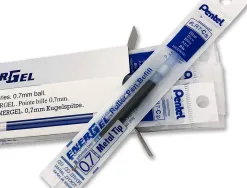 Recharge roller pentel encre gel bl77 bl107 encre fluide douce lumineuse pointe moyenne sechage rapide violet
