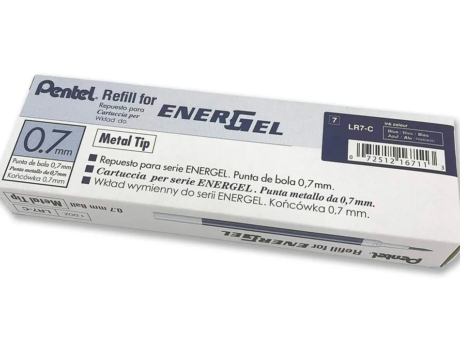 Recharge roller pentel encre gel bl77 bl107 encre fluide douce lumineuse pointe moyenne sechage rapide violet
