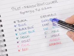 Recharge roller pilot frixion point et clicker pointe fine coloris bleu nuit set 3 unites