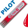 Recharge roller pilot frixion point pointe aiguille 0.3mm encre effaçable coloris rouge set de 3 unités