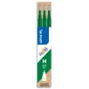 Recharge roller pilot frixion ball écriture moyenne 0.7mm encre effaçable coloris vert set de 3 unités