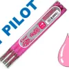 Recharge roller pilot frixion point pointe aiguille 0.3mm encre effaçable coloris rose set de 3 unités