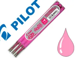 Recharge roller pilot frixion point pointe aiguille 0.3mm encre effaçable coloris rose set de 3 unités