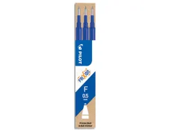 Recharge roller pilot frixion ball pointe fine coloris bleu set 3 unités