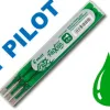 Recharge roller pilot frixion point pointe aiguille 0.3mm encre effaçable coloris vert set de 3 unités