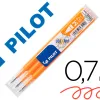 Recharge roller pilot frixion ball 07 pointe moyenne coloris orange abricot - set de 3 un