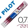 Recharge roller pilot frixion ball 07 pointe moyenne coloris rouge bordeaux - set de 3 un
