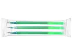 Recharge roller q-connect encre effacable couleur vert set de 3u