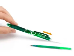 Recharge roller q-connect encre effacable couleur vert set de 3u