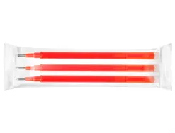 Recharge roller q-connect encre effacable couleur rouge set de 3u