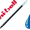 Recharge roller uniball um153 encre gel signo broad umr10 b super ink système double bille pointe large 1mm couleur bleu