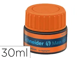 Recharge schneider maxx 660 surligneur job automatique 30ml coloris orange