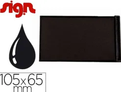 Recharge sign pour tampon encreur 105x65mm coloris noir