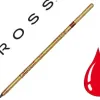 Recharge solveig stylo-bille mini universelle laiton longueur recharge 6.6cm largeur moyenne couleur rouge