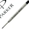 Recharge solveig stylo-bille type parker universelle métal largeur moyenne couleur noir