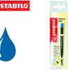 Recharge stabilo stylo-bille smartball/com4ball pointe moyenne couleur bleu