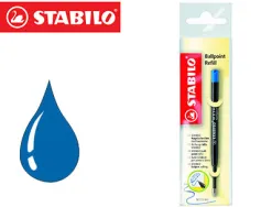 Recharge stabilo stylo-bille smartball/com4ball pointe moyenne couleur bleu