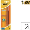 Recharge stylo bic atlantis pointe moyenne couleur noir blister 2 unités