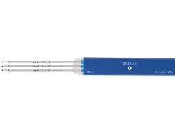 Recharge stylo-bille belius encre coloris bleue boite 3 unites