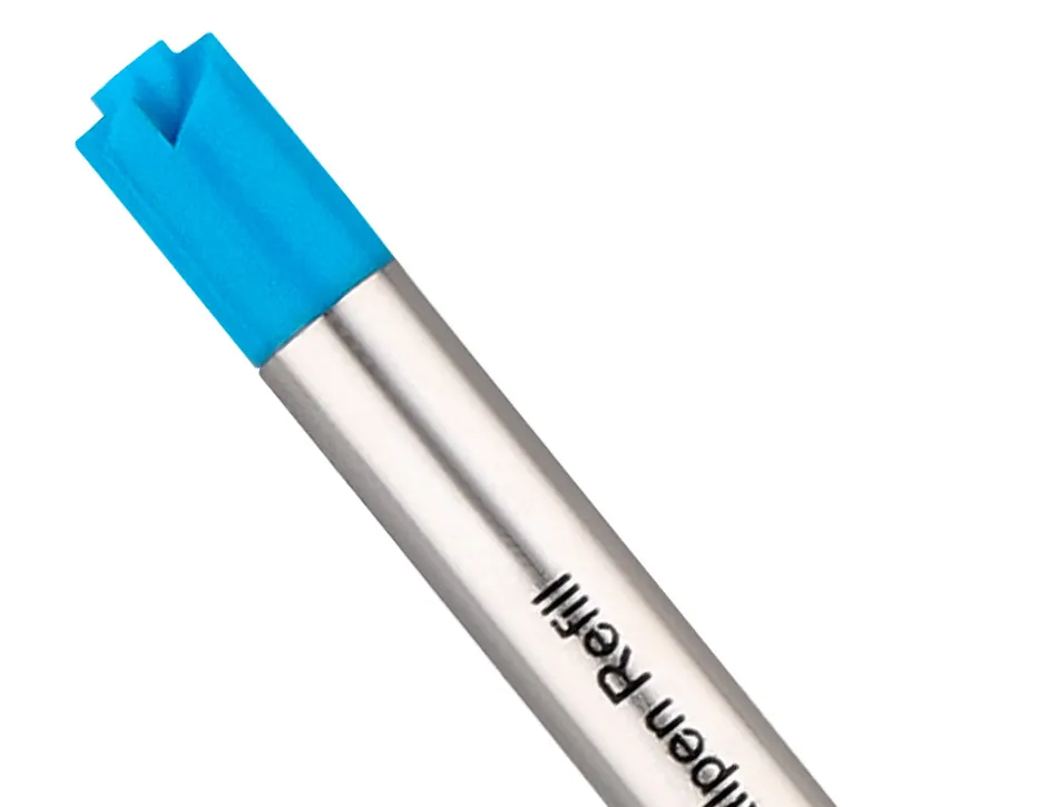 Recharge stylo-bille belius encre bleue pointe 0,8mm boite 3 unites