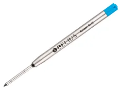 Recharge stylo-bille belius encre bleue pointe 0,8mm boite 3 unites