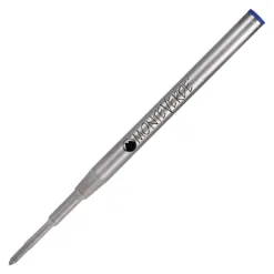 Recharge stylo-bille carpentras type mont blanc bleu. blister de 2